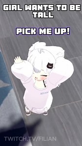 354K views · 10K reactions | Little girl wants to be tall. twitch.tv/filian #anime#animegirl#animes#vtuber#vtubers#vtuberen#envtuber#vtubermemes#vtuberclips#animeedits#hololive#animegirls#meme#memes#funny#filian#cat#taco#small#tall | TooberClips | Facebook
