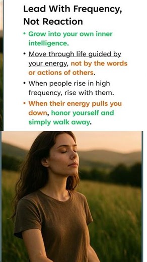 Lead with frequency, not reaction