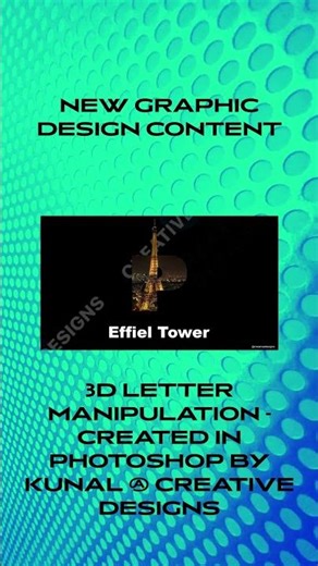 Amazing 3D Letter Manipulation Effect in Photoshop | Creative Designs #photoshop #creativedesigns