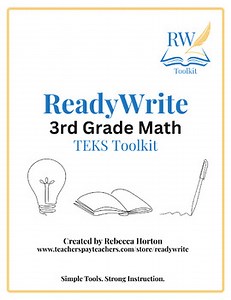 3rd Grade Math Writing-to-Learn Toolkit | All TEKS Planning Guides w/worksheets
