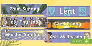 Lent Display Banners