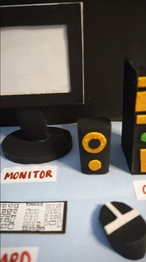 Computer Model Project |How to make computer model |Parts of a computer| Exhibition model for school