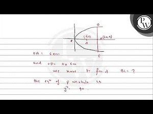 The focus of a parabolic mirror is at a distance of \\( 6 \\mathrm{~c...