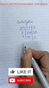 Easy factorization method #maths #education #mathstricks #