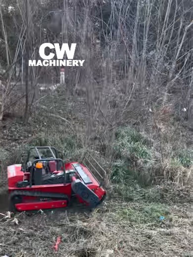 Powerful Remote Control Mower for Easy Tree Overthrow