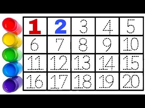 Let's Learn How to Write, Read & Coloring 1234 Numbers 1 to 26 easy for Kids