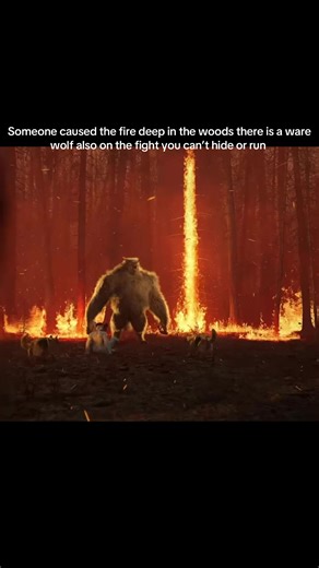 Mysterious Fire and Werewolf Fight in the Woods