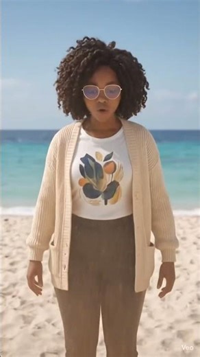 Transition from a fall to the beach