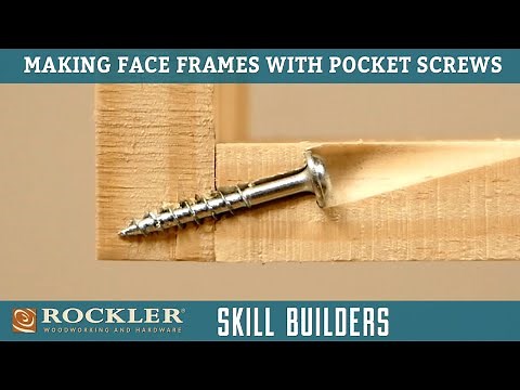Assembling Cabinet Face Frames with Pocket Hole Screws | Rockler Skill Builders