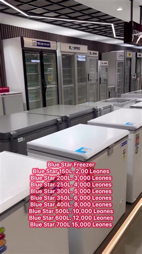 Blue Star Freezer size differences