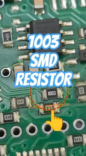 1003 SMD Resistor value #electricalengineeringxyz