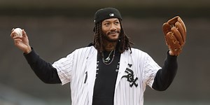 NBA MVP and Chicago icon Derrick Rose throws out first pitch on Opening Day