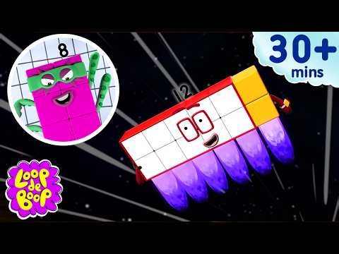 Half Term Heroes - Best Blocks Ever! | Learn to Count for Kids Compilation | Numberblocks