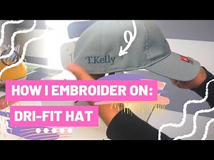 How I Embroider On a Dri-Fit Hat: Using the PE800 Machine