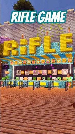I Built a Functional Carnival Rifle Game in Minecraft 🎯🎡