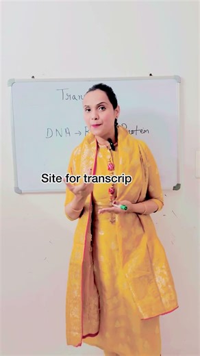 Transcription in 30 sec 🧬 | DNA → RNA Explained | Class 12 Biology