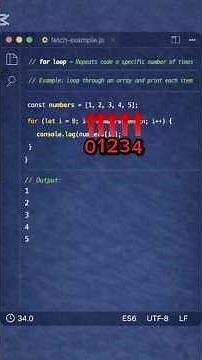 For Loop in JavaScript Explained 🔁 (Easy Example) #viral