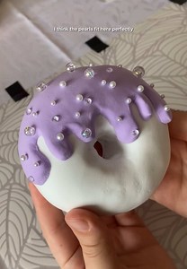 Let’s make clay donuts with me 🍩 wait for the cracking 🫶 #cracking #wax #asmr #clay
