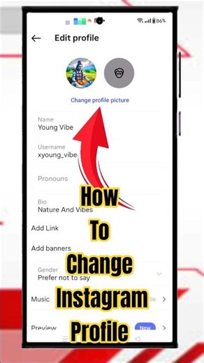 How To Change Insta Profile | #profile #insta #dp #profileupdate #shorts #viral #settings #tricks