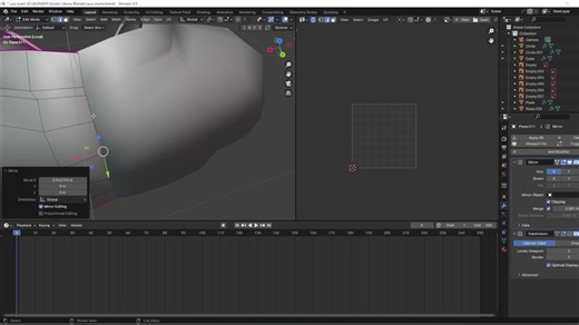 Anime boy modeling timelapse #3dblender #anime #tutorial #timelapse #fyp