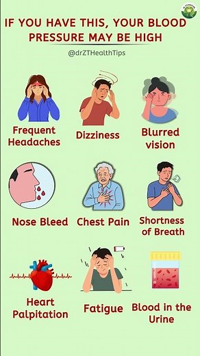 9 Warning Signs Your Blood Pressure May Be High | Dr. ZTs Health Tips #healthtips