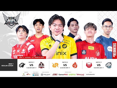 🔴 LIVE | MPL ID S13 | Regular Season | Day 3 Week 1