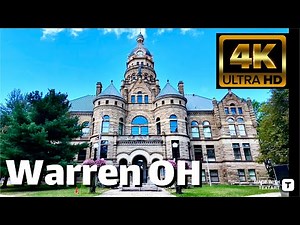 【4K】Warren Ohio (Trumbull) - Day Walk - September 2024