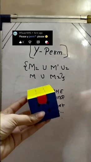Y-PERM ALGORITHM PLL 3X3 🔥🤗#shorts #rubikscube