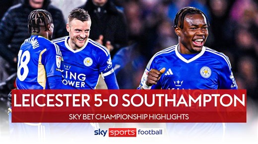 Leicester City 5-0 Southampton: Abdul Fatawu scores hat-trick as Foxes edge closer to promotion