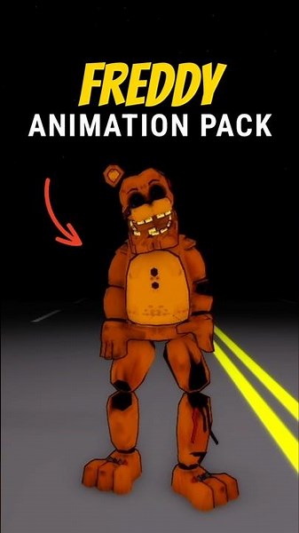 ID UGC ANIMATION PACK (Freddy/Animatronic) In Brookhaven #roblox #brookhaven