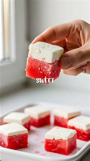 Watermelon Feta Freeze Bites 🤯🍉