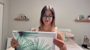 EAHunt Tropical Leaf Canvas Wall Art, Green Palm and Monstera Prints, Modern Botanical Wall Picture Minimalist Art Home Decor for Livingroom Bedroom Office 16"×24"×3-Piece Set