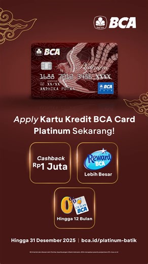 Nikmati benefit Kartu Kredit BCA Card Platinum untuk transaksi tiap hari. Yuk apply sekarang! | GoodLife BCA