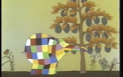 花格子大象艾玛 英文绘本动画版 Elmer the patchwork elephant