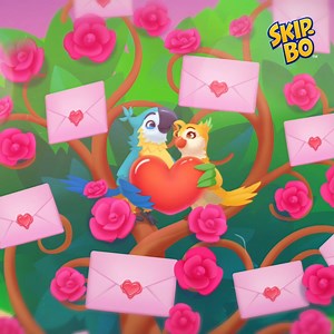 🦜 Skip-Bo is looking fly! There's a new event live now and it's not one you want to miss! The Tree of Memories tells a story of two love birds and their journey together! Playing is easy! ♥ Earn hearts in Skip-Bo adventure levels. ✉ Use those hearts to unlock more of the story and collect photos of our feathered friends. 📷 When you finish your photo collection, you will win the final prize! | Skip-Bo Mobile