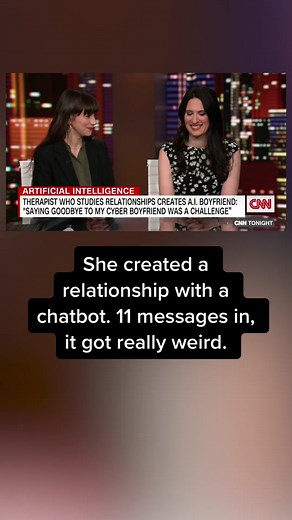 A therapist who studies relationships and marriages created an AI boyfriend. Then it got really weird. #cnn #news #AI