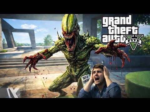 GTA 5 ALIEN ATTACK - MICHAEL IN TROUBLE! 👽 #7