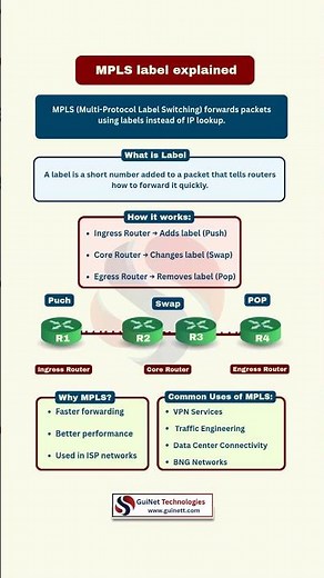 MPLS Labels Explained | Push, Swap & Pop
