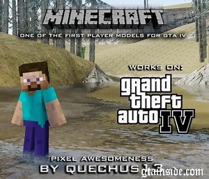 GTA 4 Minecraft Player Ped Mod Mod - GTAinside.com