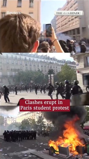 Police clash with students in Paris amid growing education crisis