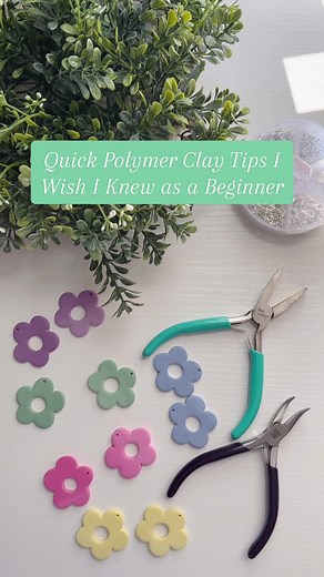Beginner Polymer Clay Earring Tips: Smooth, Polished Finish