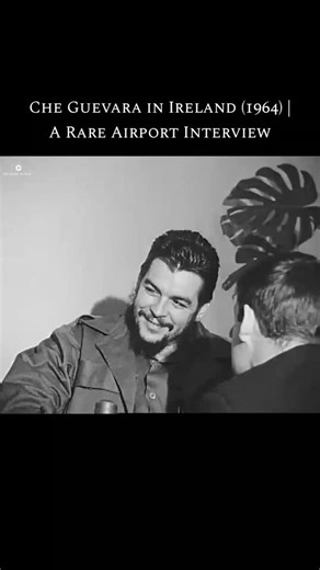 old world Archive on Instagram: "Che Guevara in Ireland (1964) | A Rare Airport Interview In 1964, Argentine-born Cuban revolutionary Che Guevara made an unexpected stop in Dublin, Ireland, when his flight from New York to Algeria was diverted due to heavy fog. At the time serving as Cuba’s Minister of Industries, Che spoke with Irish broadcaster RTÉ at Dublin Airport during his brief stay. This rare archival footage captures him not as a guerrilla fighter, but as a diplomat, offering a unique g