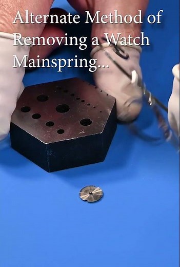 Alternate Method of Opening a Watch Mainspring | DIY Watchmaking