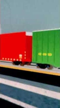 Milwaukee railroad passing by the town in Ro scale sandbox in Roblox