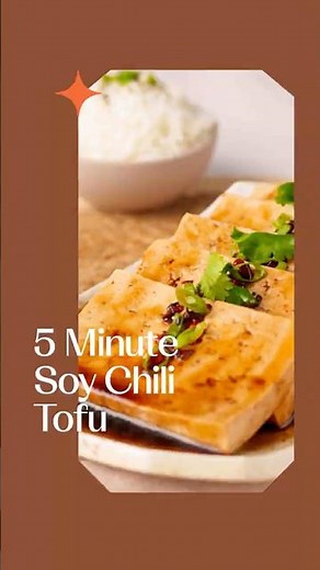 5 Minute Soy Chili Tofu Recipe