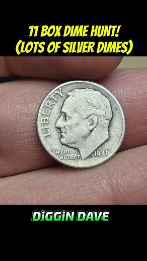11 BOX DIME HUNT! (LOTS OF SILVER DIMES FOUND) #coins #coin #coinrollhunting #coinrollhunt #coincollecting #coinsworthmoney #diggindave #silver | Diggin Dave