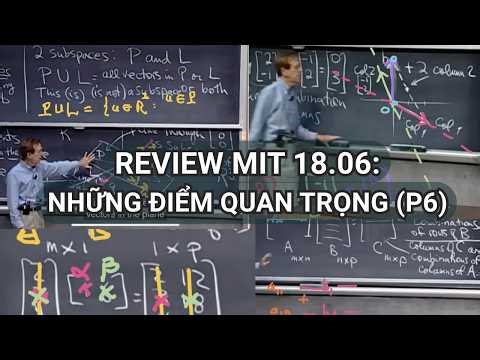 Review Đại Số Tuyến Tính MIT 18.06 (Phần 6): Column Space, Null Space & Độc lập tuyến tính