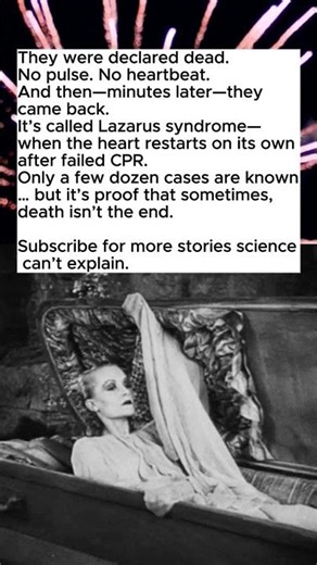 When the Dead Come Back: The Lazarus Syndrome