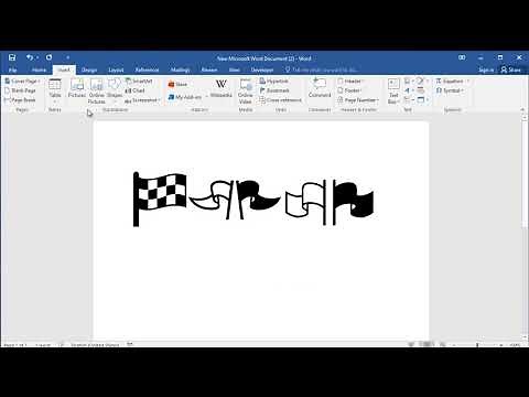 Flag symbols in word