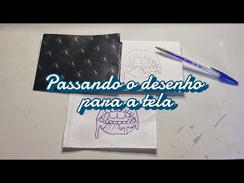 COMO PASSAR O DESENHO PARA A TELA (duas técnicas)